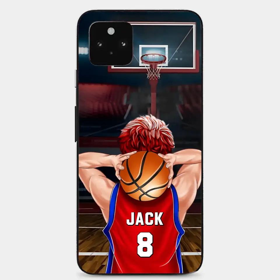 PERSONALIZED BASKETBALL PLAYER PHONE CASE, GIFT FOR BASKETBALL LOVERS