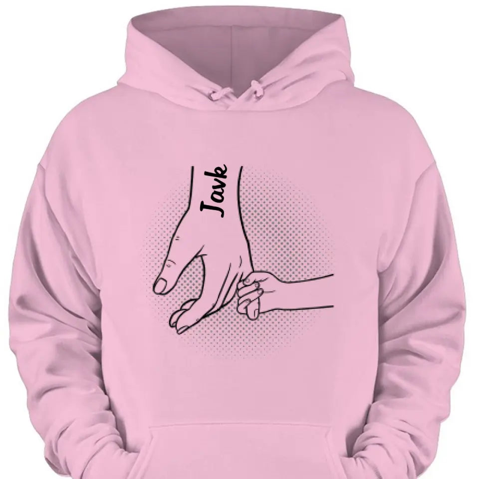 Hand in Hand, I Will Always Protect You All - Family Personalized Custom Unisex clothes - Father's Day Gifts For Dad, Grandpa