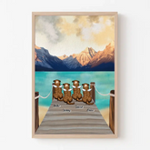 Personalized Dog Angel Dog Mom Dog Lovers Gift Poster Printed