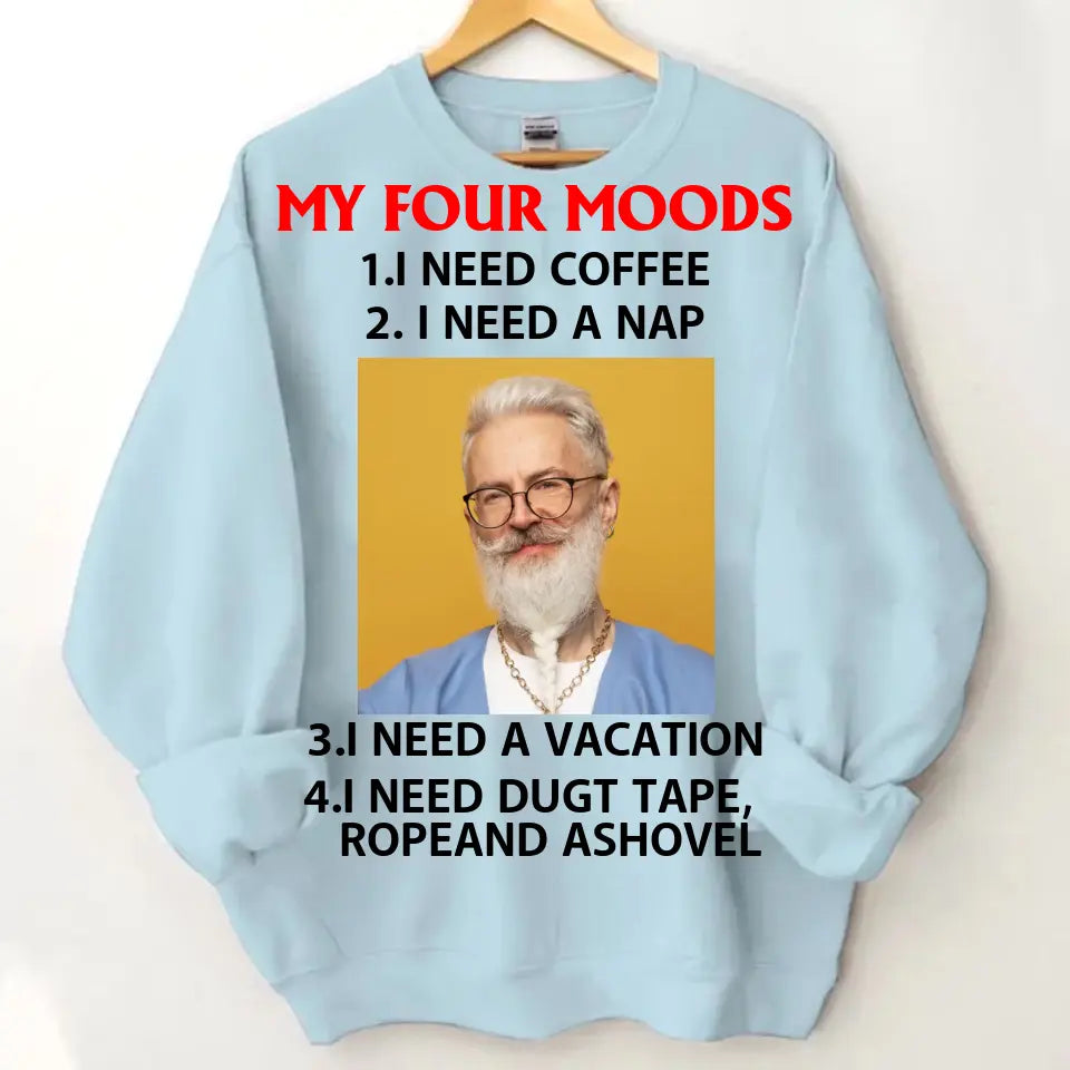 Personalized Apparel: My Four Moods - Coffee & Nap Lover