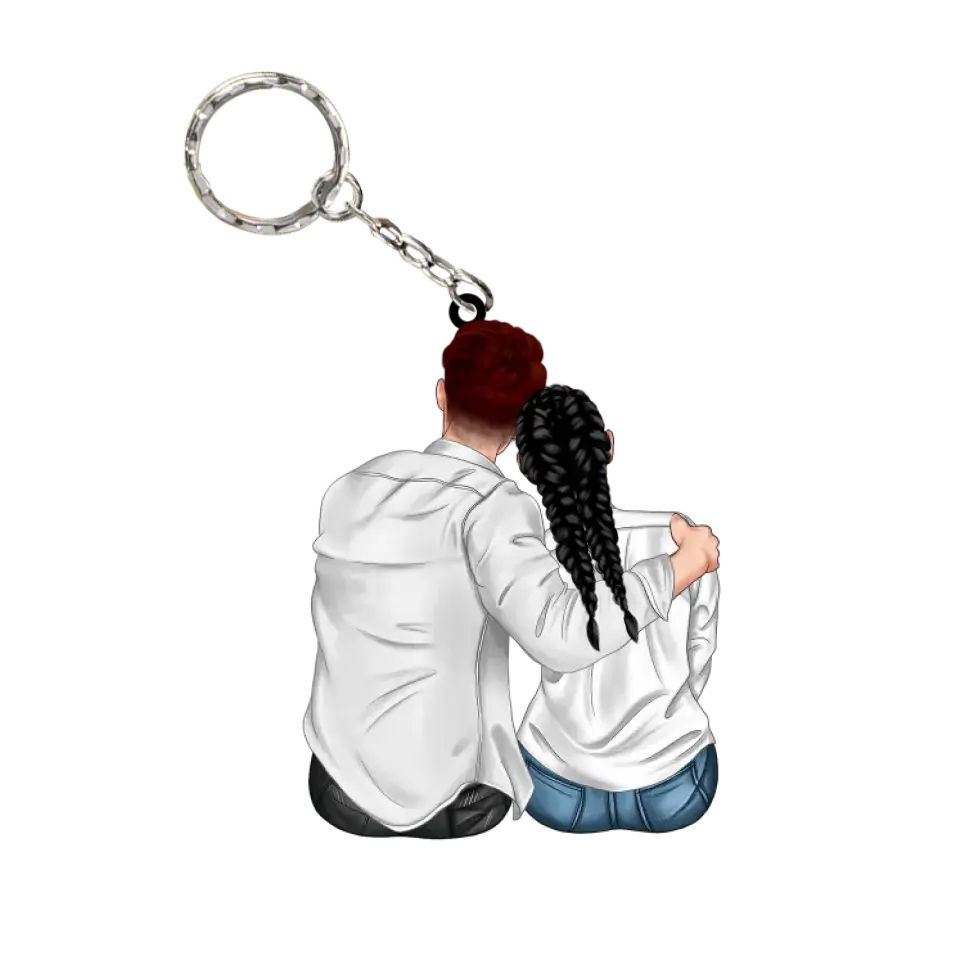 I'm Yours - Couple Snuggling Acrylic Ornament