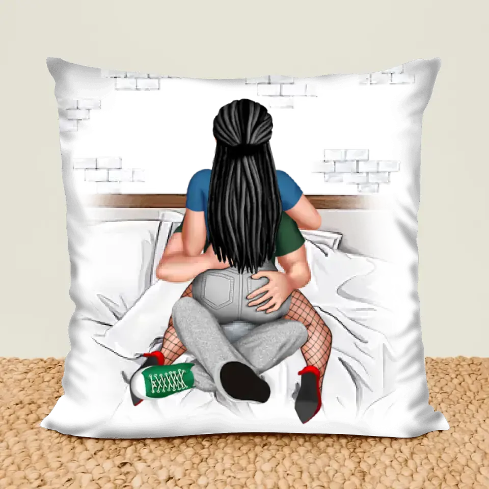You Give Me A Boner - Personalized Throw Pillow - Gift For Him/Her - Personalized Throw Pillow For Couples
