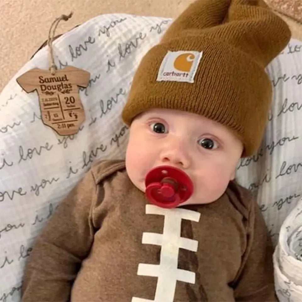 Baby Onesie Wood Engraved Ornament