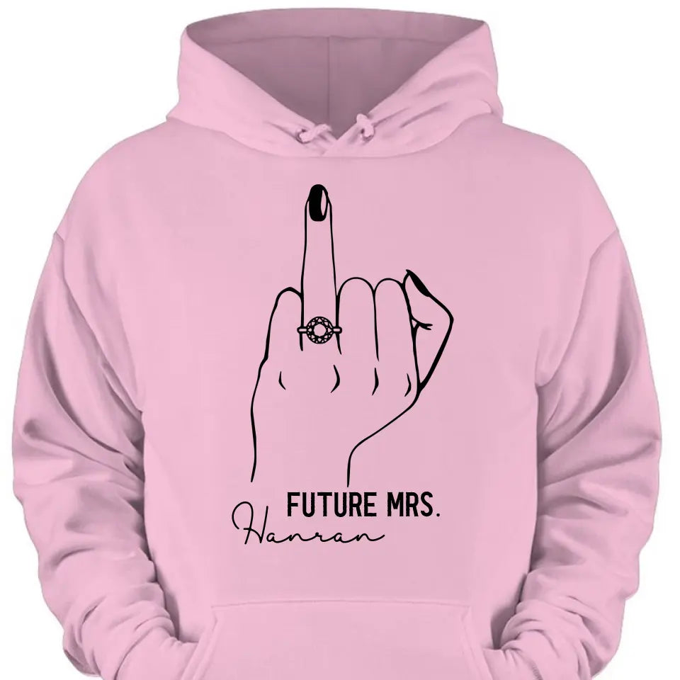 Future Mrs Ring Finger Tee - Bride To Be Shirt - Fiance Shirt - Bachelorette Party Tee For The Bride - Bridal Shower Shirt - Bride Gift