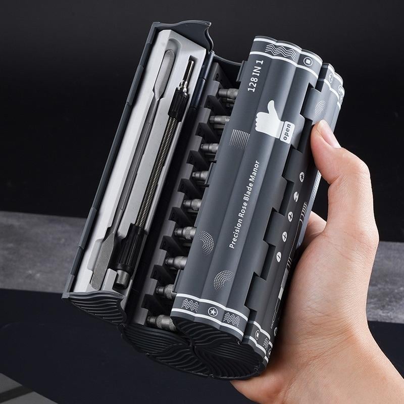 Premium 128-in-1 Multitool Screwdriver Set - Ergonomic & Portable