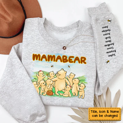 Gift For Grandma Bear Unisex Sleeve Printed Standard Sweatshirt