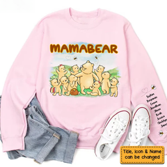 Gift For Grandma Bear Unisex Sleeve Printed Standard Sweatshirt