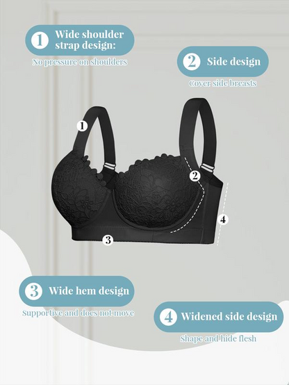 3-Piece  Women's Sexy Lace Bra