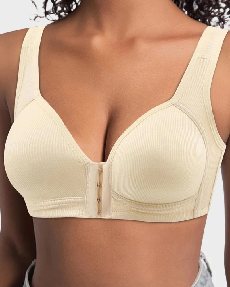 Easy-On Front Closure Wireless Support Bra