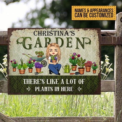 Personalized Custom Classic Metal Signs Gardening Lover Gift Garden Signs Gift For Garden Lovers