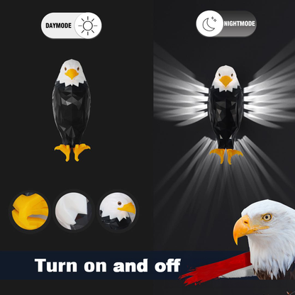 Black Eagle Wall Lamp | Modern LED Wall Decor | Party & Holiday Atmosphere Light