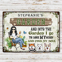 There's Like A Lot Of Plants In Garden  - Gift For Mom - Personalized Custom Classic Metal Signs