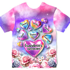 Grandma's Sweethearts Shirt All-over Print T Shirt