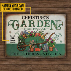 Vintage Customized Classic Metal Signs - Garden Signs - Gift For Garden Lovers