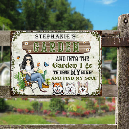 There's Like A Lot Of Plants In Garden  - Gift For Mom - Personalized Custom Classic Metal Signs