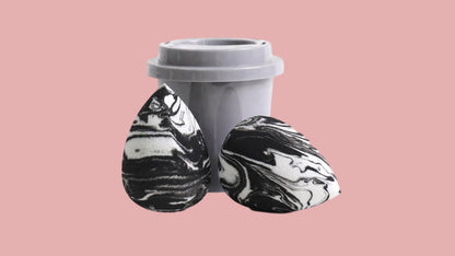 Elegant Marble Beauty Sponge – Ultra Soft & Reusable
