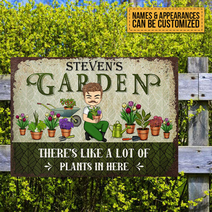 Personalized Custom Classic Metal Signs Gardening Lover Gift Garden Signs Gift For Garden Lovers
