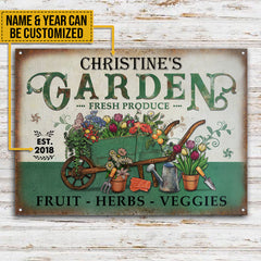 Vintage Customized Classic Metal Signs - Garden Signs - Gift For Garden Lovers