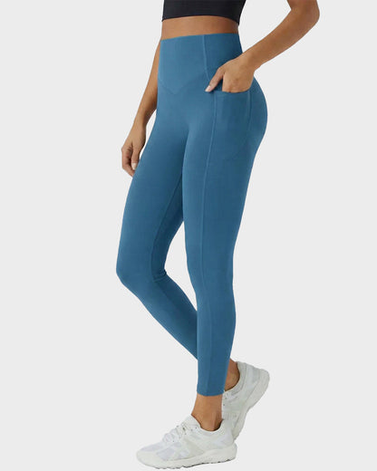 Tummy Control Butt-Lifting Training Leggings with Pockets