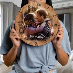 Personalized Custom Photo Wall Wooden Clock