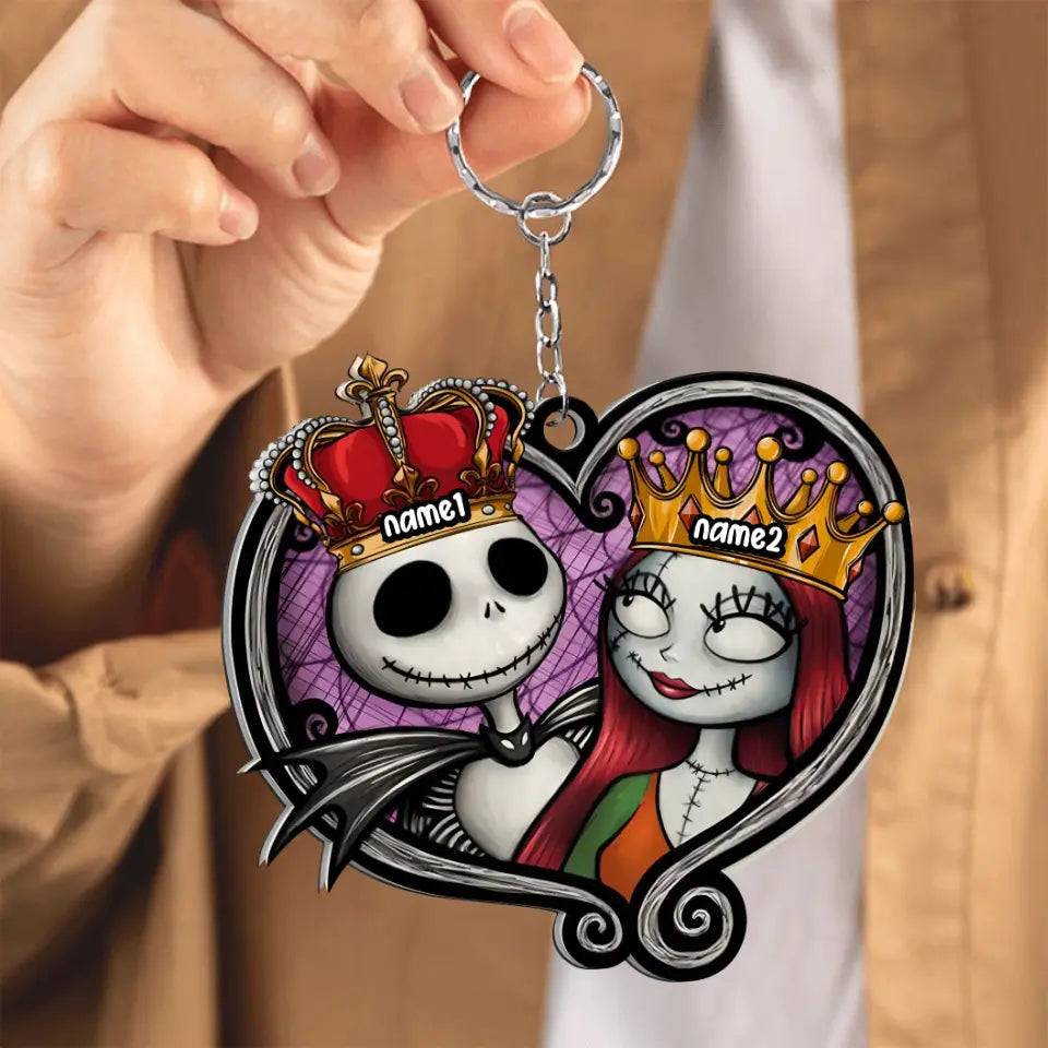 Love Till Death Personalized Keychain, Gifts For Couple