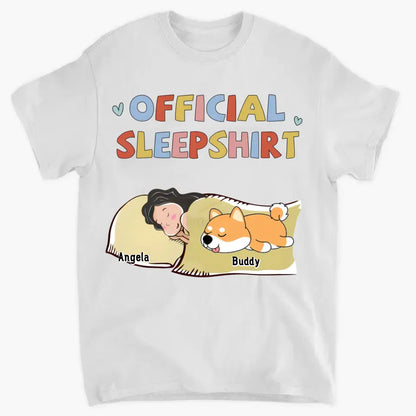Sleeping Pet Sleepshirt Version 2 - Personalized Custom Unisex T-Shirt