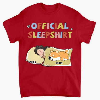 Sleeping Pet Sleepshirt Version 2 - Personalized Custom Unisex T-Shirt