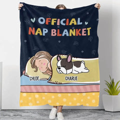 Official Nap Blanket - Personalized Custom Fleece Blanket