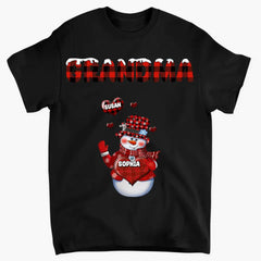 Personalized grandma Xue Xinxin and child’s name Christmas gift printed clothes