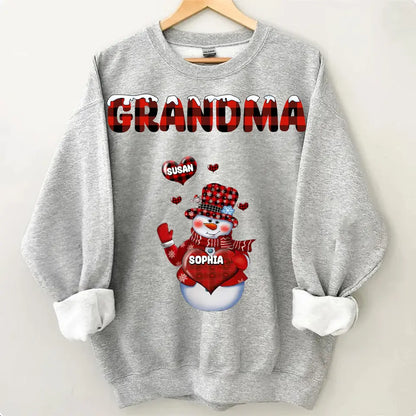 Personalized grandma Xue Xinxin and child’s name Christmas gift printed clothes