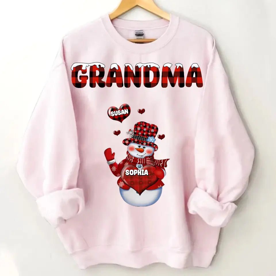 Personalized grandma Xue Xinxin and child’s name Christmas gift printed clothes
