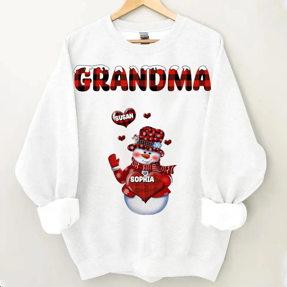 Personalized grandma Xue Xinxin and child’s name Christmas gift printed clothes