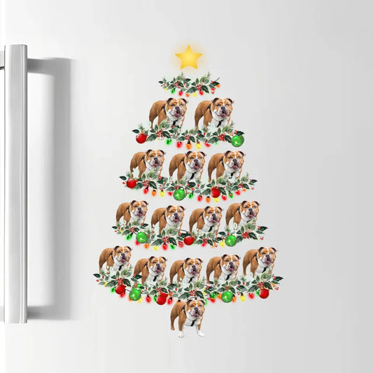 Personalized upload your dog and cat photo Christmas tree decal printing