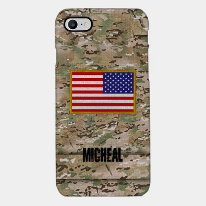 Personalized U.S Soldier Phone Case