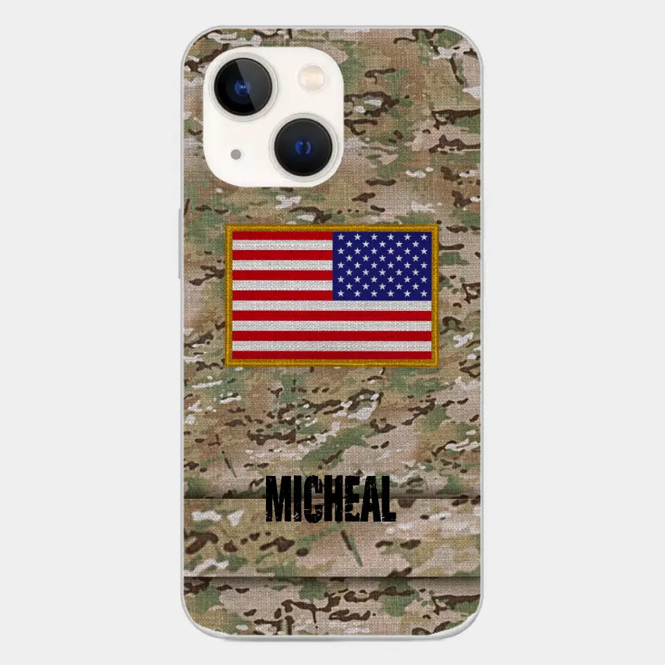 Personalized U.S Soldier Phone Case