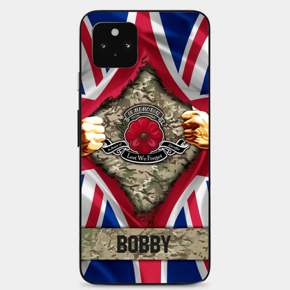 Personalized British Soldier Phone Case
