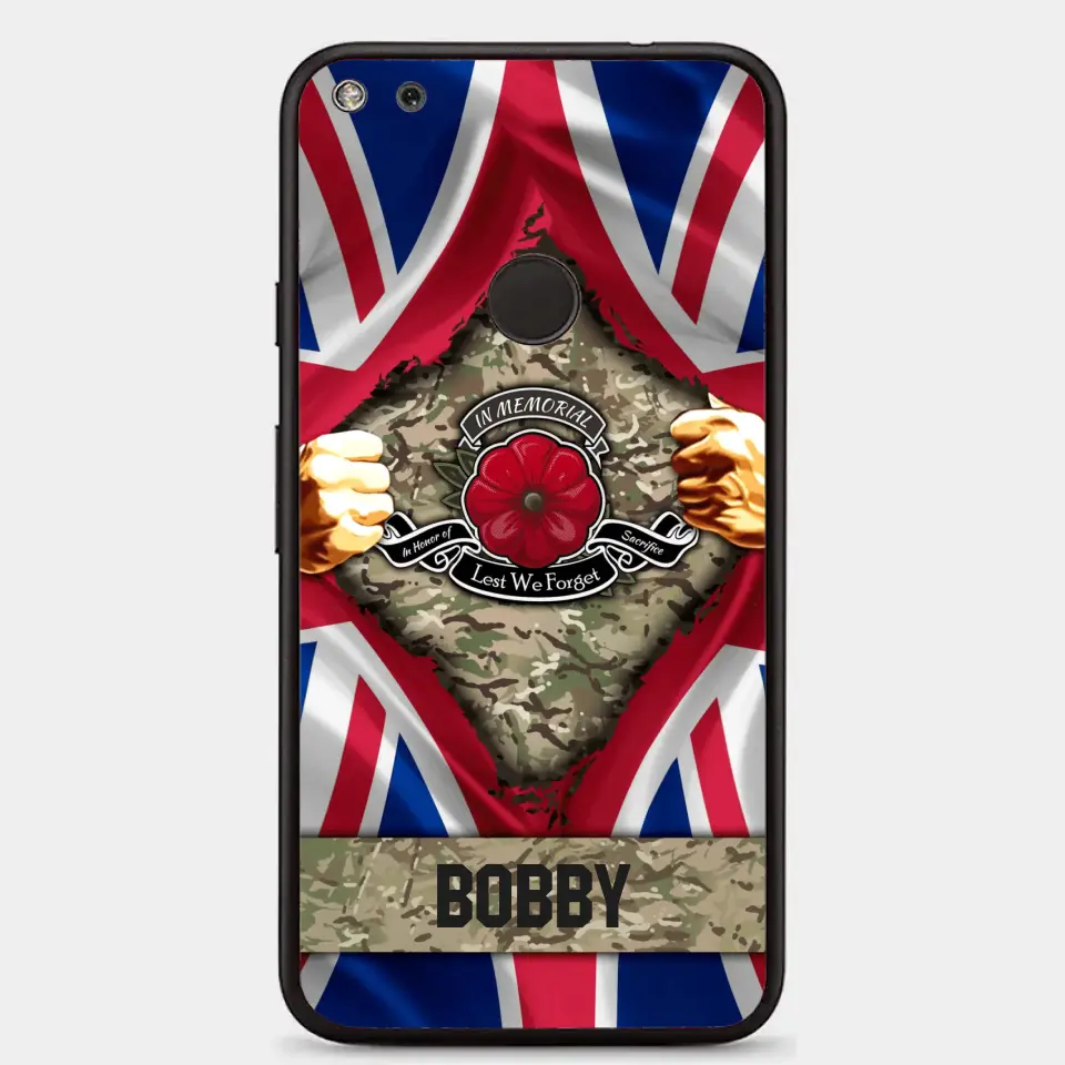 Personalized British Soldier Phone Case