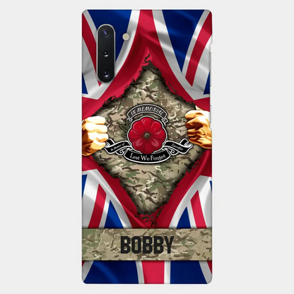 Personalized British Soldier Phone Case