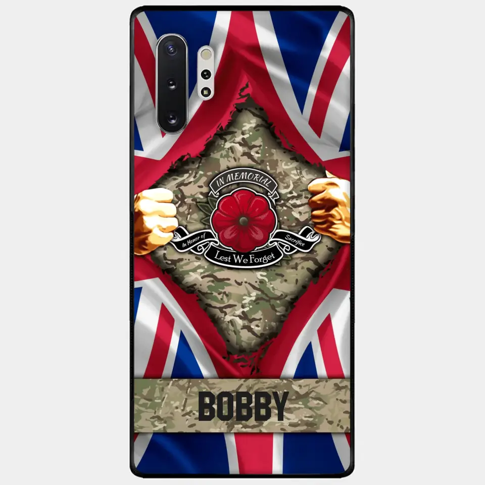 Personalized British Soldier Phone Case