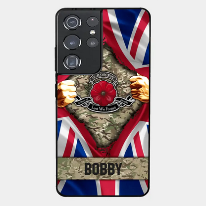 Personalized British Soldier Phone Case