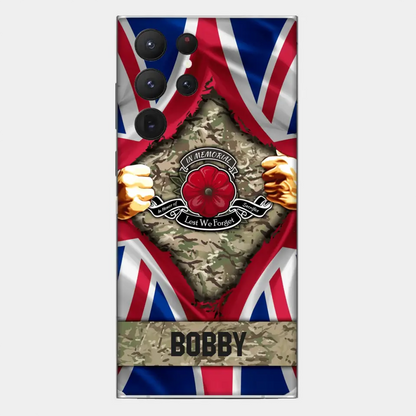 Personalized British Soldier Phone Case