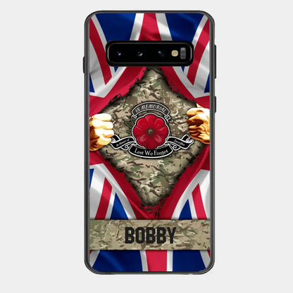 Personalized British Soldier Phone Case