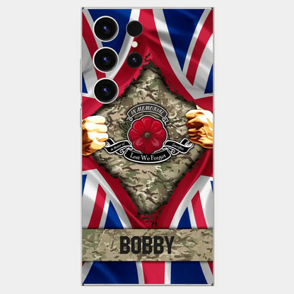 Personalized British Soldier Phone Case