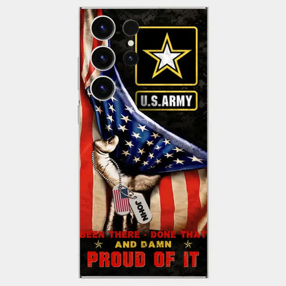 Custom Personalized Veteran Proudly Served Phone Case - Gift Idea For Veterans - Been There Done That And Damn Proud Of It