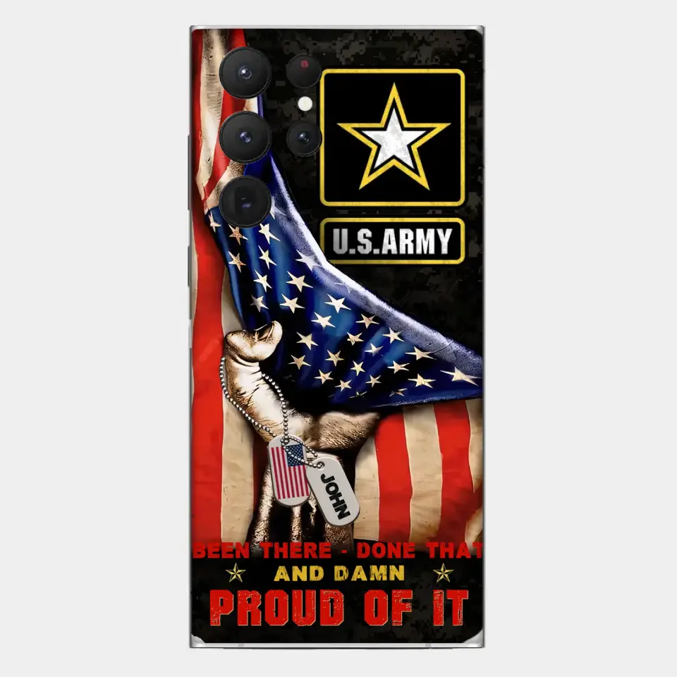 Custom Personalized Veteran Proudly Served Phone Case - Gift Idea For Veterans - Been There Done That And Damn Proud Of It