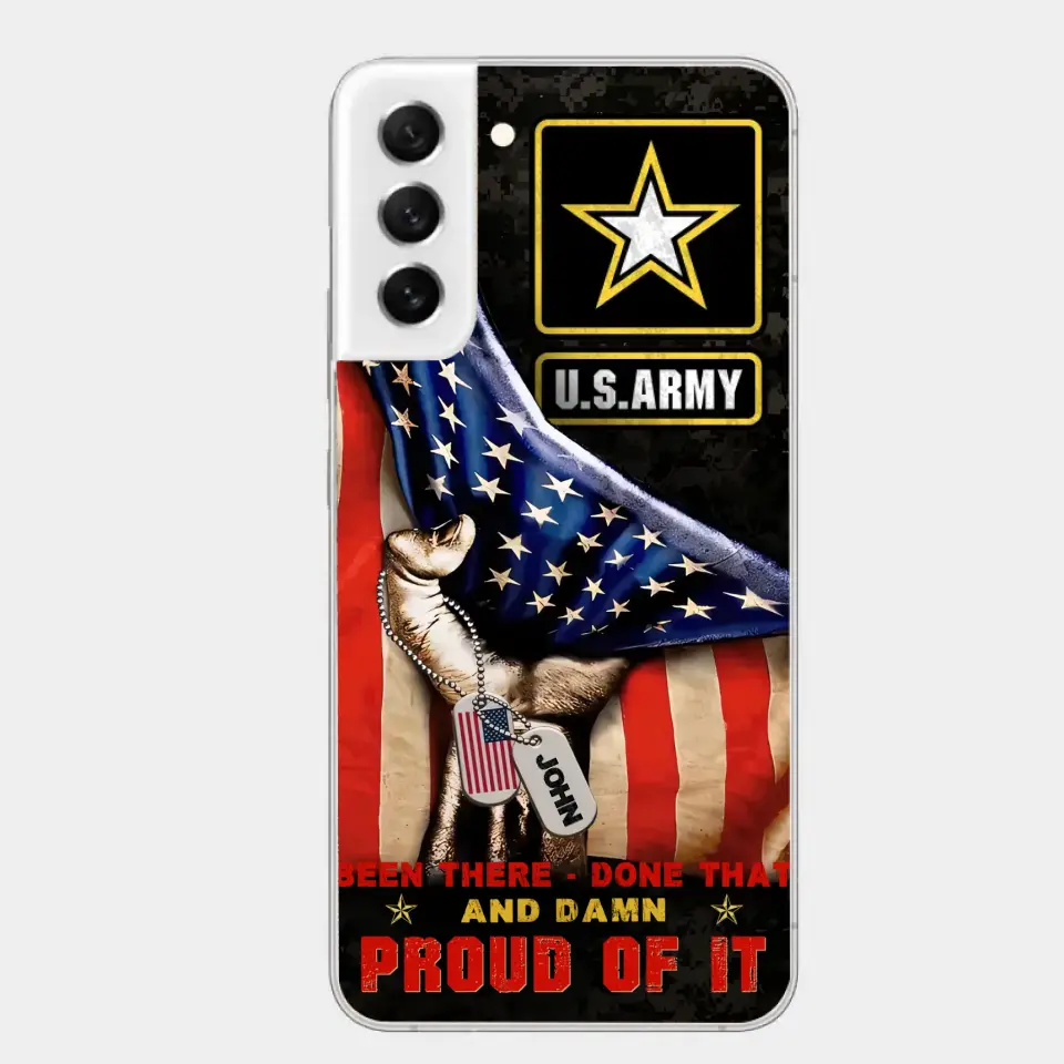 Custom Personalized Veteran Proudly Served Phone Case - Gift Idea For Veterans - Been There Done That And Damn Proud Of It