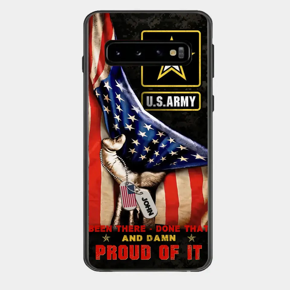 Custom Personalized Veteran Proudly Served Phone Case - Gift Idea For Veterans - Been There Done That And Damn Proud Of It