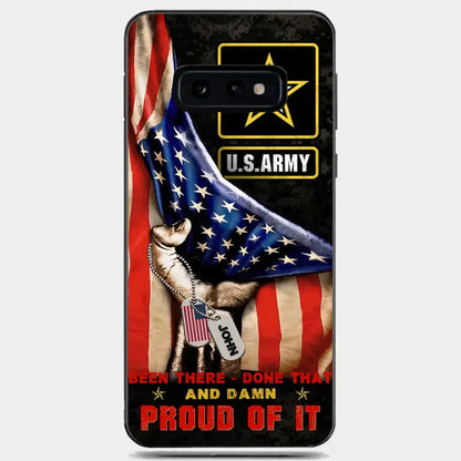 Custom Personalized Veteran Proudly Served Phone Case - Gift Idea For Veterans - Been There Done That And Damn Proud Of It