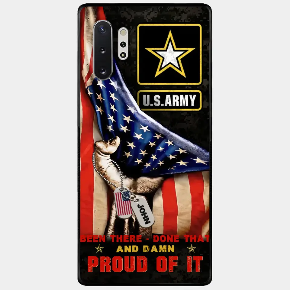 Custom Personalized Veteran Proudly Served Phone Case - Gift Idea For Veterans - Been There Done That And Damn Proud Of It