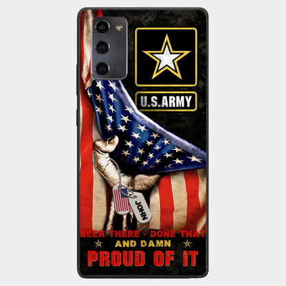 Custom Personalized Veteran Proudly Served Phone Case - Gift Idea For Veterans - Been There Done That And Damn Proud Of It